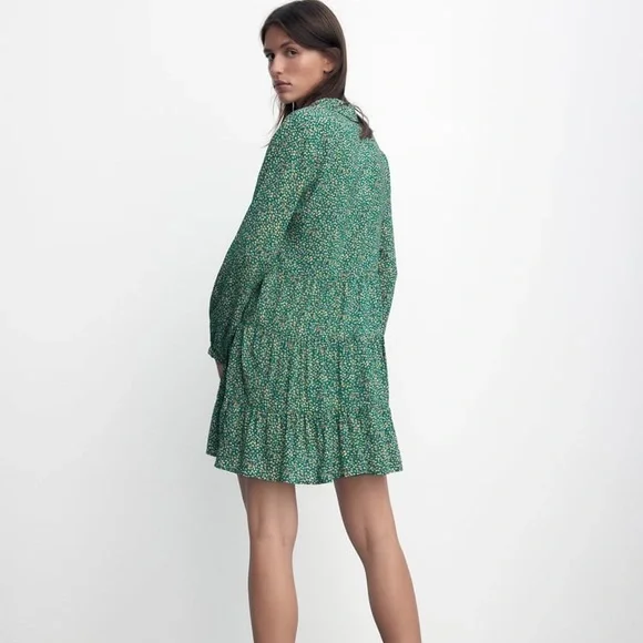 Zara Floral Print Mini Dress - Picture 5 of 10